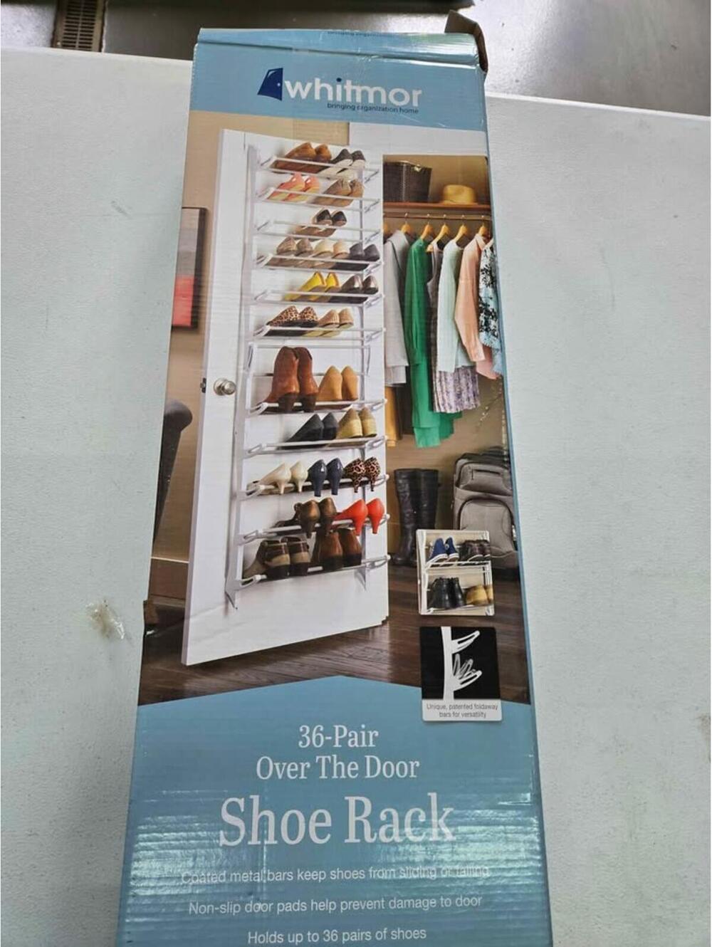 Over door shoe rack
